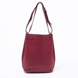 Pre Owned Hermes Rouge Grenat Togo Leather So Kelly 22 Bag