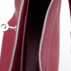 Pre Owned Hermes Rouge Grenat Togo Leather So Kelly 22 Bag