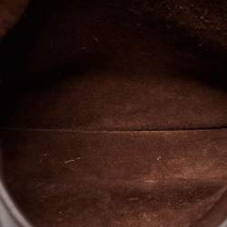 Pre Owned Hermes Chocolat Clemence Leather Evelyne III PM Bag