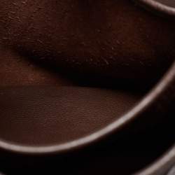 Pre Owned Hermes Chocolat Clemence Leather Evelyne III PM Bag