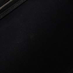 Pre Owned Hermès Black/Chocolat Canvas and Leather Cabag Elan Tote