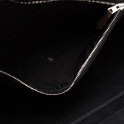 Pre Owned Hermès Black/Chocolat Canvas and Leather Cabag Elan Tote