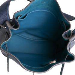 مملوكة مسبقًا Hermes Verso Bleu De Presse & Bleu Paon Togo So Kelly 22 PHW