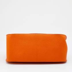 Pre Owned Hermès Orange Clemence Leather Jypsiere 31 Bag