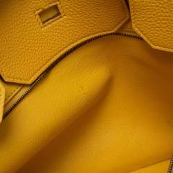 Hermes Jaune Togo Leather Gold Plated Birkin 40 Bag