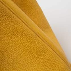 Hermes Jaune Togo Leather Gold Plated Birkin 40 Bag