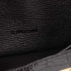 Hermes Black Alligator Mississippiensis Kelly Classic Long Wallet