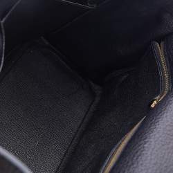 Pre Owned Hermes Black Fjord Leather Gold Finished Kelly Retourne 35 Bag