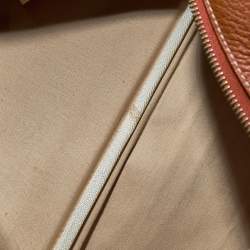 مملوكة مسبقًا حقيبة هيرمس فيكتوريا II 50 جلد توريلون كليمينس أسمر مصفر