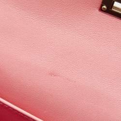 Pre Owned Hermès Rose Confetti Chevre Mysore Leather Palladium Plated Mini Kelly II Sellier 20 Bag