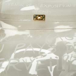 Hermes Transparent Vinyl Souvenir De L'Exposition Kelly 40 Bag