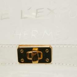 Hermes Transparent Vinyl Souvenir De L'Exposition Kelly 40 Bag