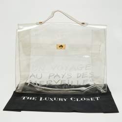 Hermes Transparent Vinyl Souvenir De L'Exposition Kelly 40 Bag
