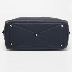 Pre Owned Hermes Bleu Nuit Togo Leather Victoria II Bag
