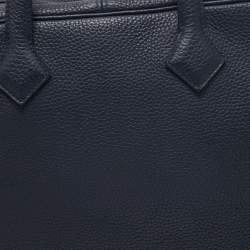 Pre Owned Hermes Bleu Nuit Togo Leather Victoria II Bag