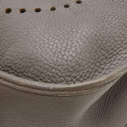 Pre Owned Hermes Etain Taurillon Clemence Leather Evelyne III Bag