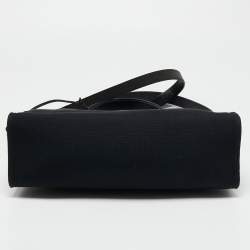 Pre Owned Hermès Black Canvas and Leather Herbag Zip 31 Bag
