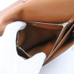 Pre Owned Hermes Dogon Togo Gold L Ladies Long Wallet