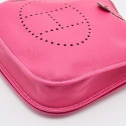 Pre Owned Hermes Rose Tyrien Epsom Leather Evelyne III 29 Bag