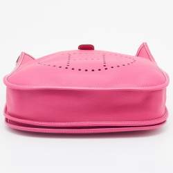 Pre Owned Hermes Rose Tyrien Epsom Leather Evelyne III 29 Bag