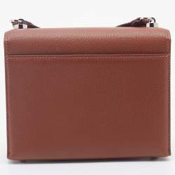 Pre Owned Hermes Gold Chevre Mysore Leather Mini Verrou Bag