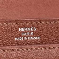 Pre Owned Hermes Gold Chevre Mysore Leather Mini Verrou Bag