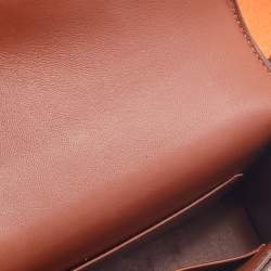 Pre Owned Hermes Gold Chevre Mysore Leather Mini Verrou Bag