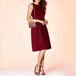 Pre Owned Hermes Gold Chevre Mysore Leather Mini Verrou Bag