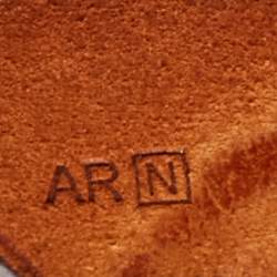 Pre Owned Hermes Ruby/Fauve Canvas and Leather Herbag Zip 31 Bag