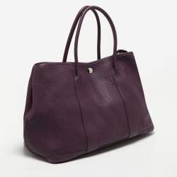 Pre Owned Hermes Cassis Negonda Leather Garden Party 36 Bag