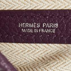 Pre Owned Hermes Cassis Negonda Leather Garden Party 36 Bag