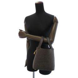 Pre Owned Hermes Evennes Felt Swift Leather Picotin Lock PM Bag