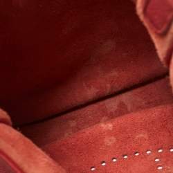 Pre Owned Hermes Rouge Grenat Togo Leather Evelyne III GM Bag