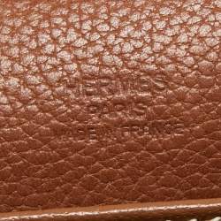 Pre Owned Hermes Gold Evercolor Leather Gold Plated Roulis 18 Bag