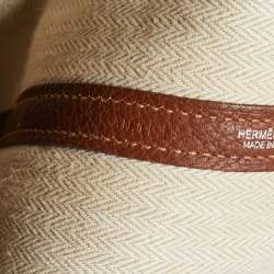 Pre Owned Hermes Gold Negonda Leather Garden Party 36 Bag