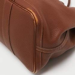 Pre Owned Hermes Gold Negonda Leather Garden Party 36 Bag