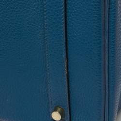 Hermes Cobalt Togo Leather Gold Plated Birkin 35 Bag