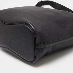 Pre Owned Hermes Prunoir Fjord Leather Palladium Hardware So Kelly 26 Bag