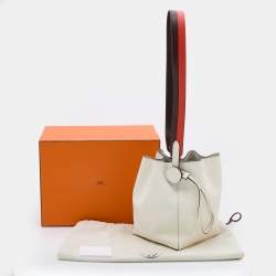 Pre Owned Hermes Craie Evercolor Leather Licol Bag 
