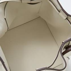 Pre Owned Hermes Craie Evercolor Leather Licol Bag 
