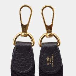 Hermes Noir Taurillon Clemence Leather Evelyne TPM Bag 