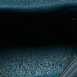 Pre Owned Hermes Colvert Taurillon Clemence Leather Gold Finish Kelly Retourne 28 Bag