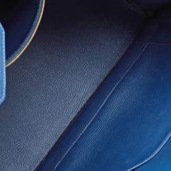 Hermès Bleu De Prusse Togo Leather Gold Plated Birkin 35 Bag