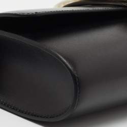 Pre Owned Hermes Black Box Calf Leather Egee Clutch