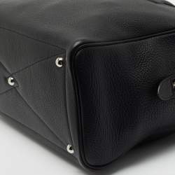 Pre Owned حقيبة هيرمس فيكتوريا II فور توت جلد كليمينس أسود 35