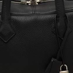 Pre Owned حق يبة هيرمس فيكتوريا II فور توت جلد كليمينس أسود 35