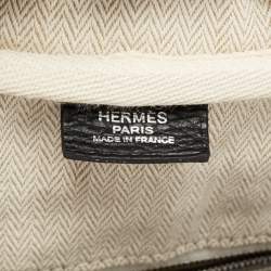 Pre Owned حقيبة هيرمس فيكتوريا II فور توت جلد كليمينس أسود 35