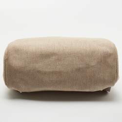 Hermes Natural/Havane Toile and Leather 2-in-1 Herbag Backpack