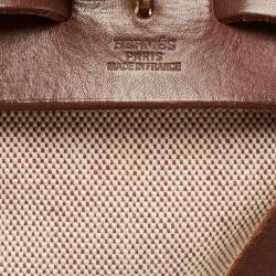 Hermes Natural/Havane Toile and Leather 2-in-1 Herbag Backpack