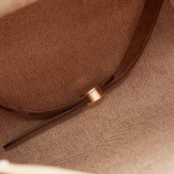 Hermes Natural/Havane Toile and Leather 2-in-1 Herbag Backpack